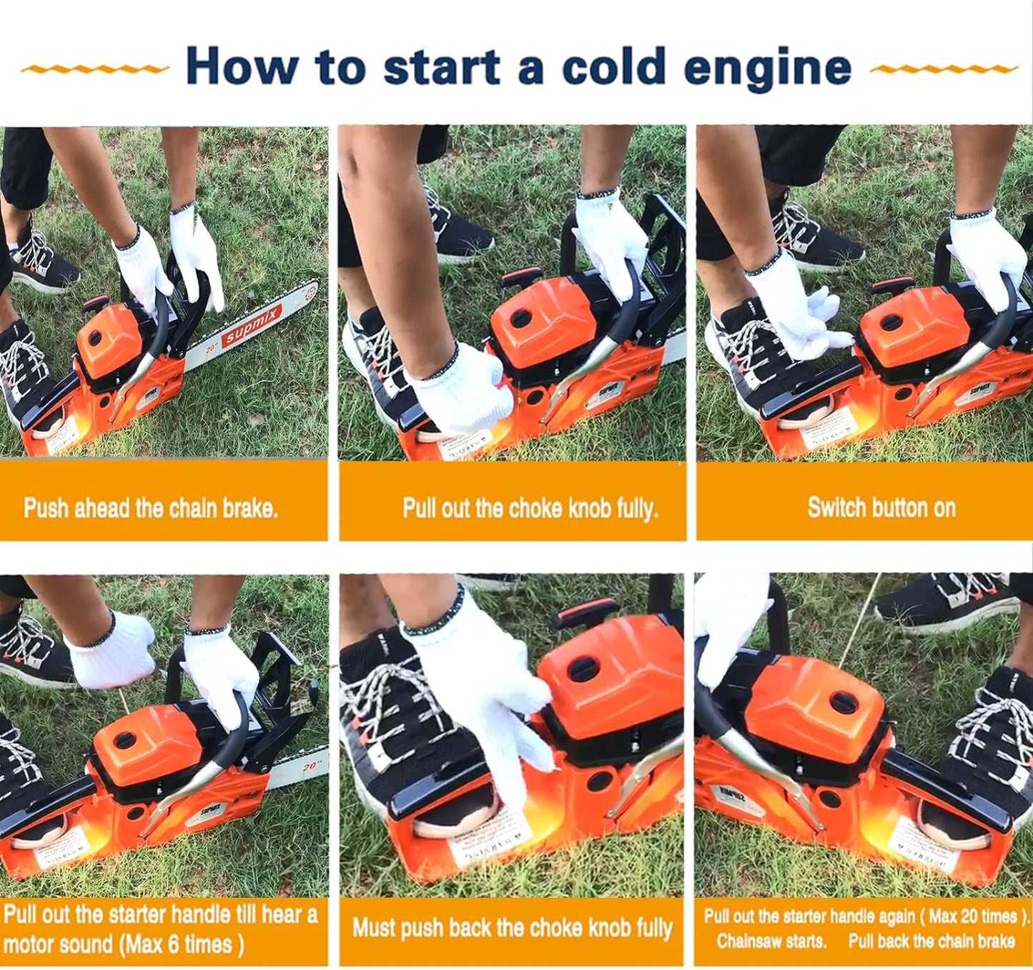 62cc gasoline chainsaw, 20-inch gasoline-powered chainsawgas chainsaw