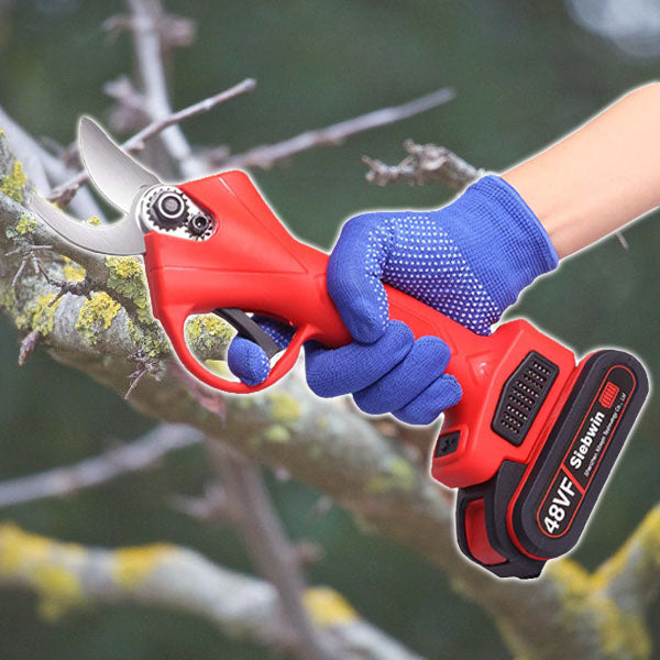 "Electric shears — lithium battery 14.8V, a sharp tool for cutting branches, a must-have for gardeners"