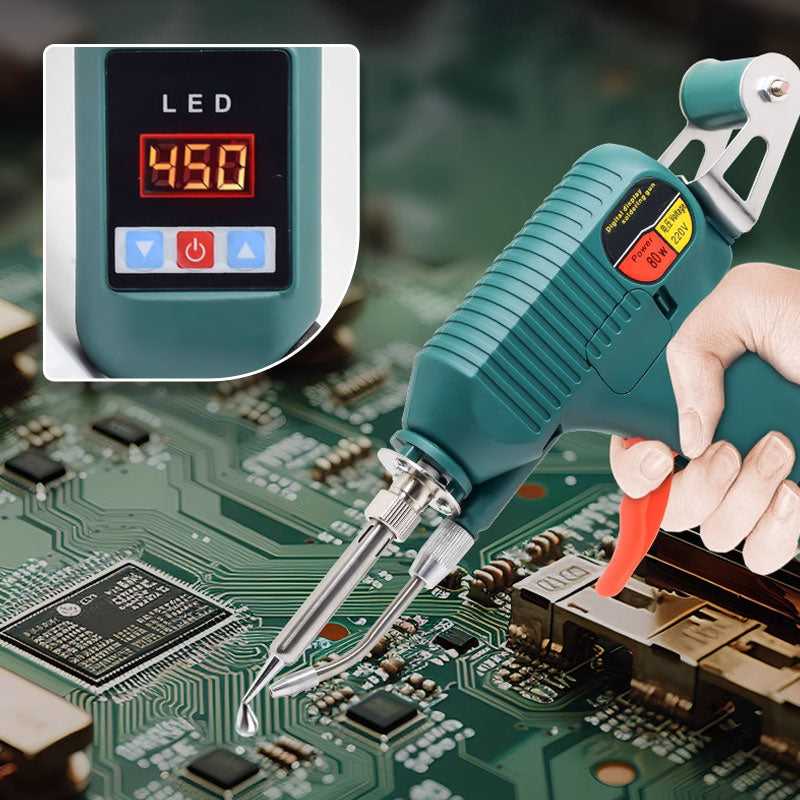 High Power Digital Display Manual Automatic Tin Wire Feeding Electric Soldering Iron