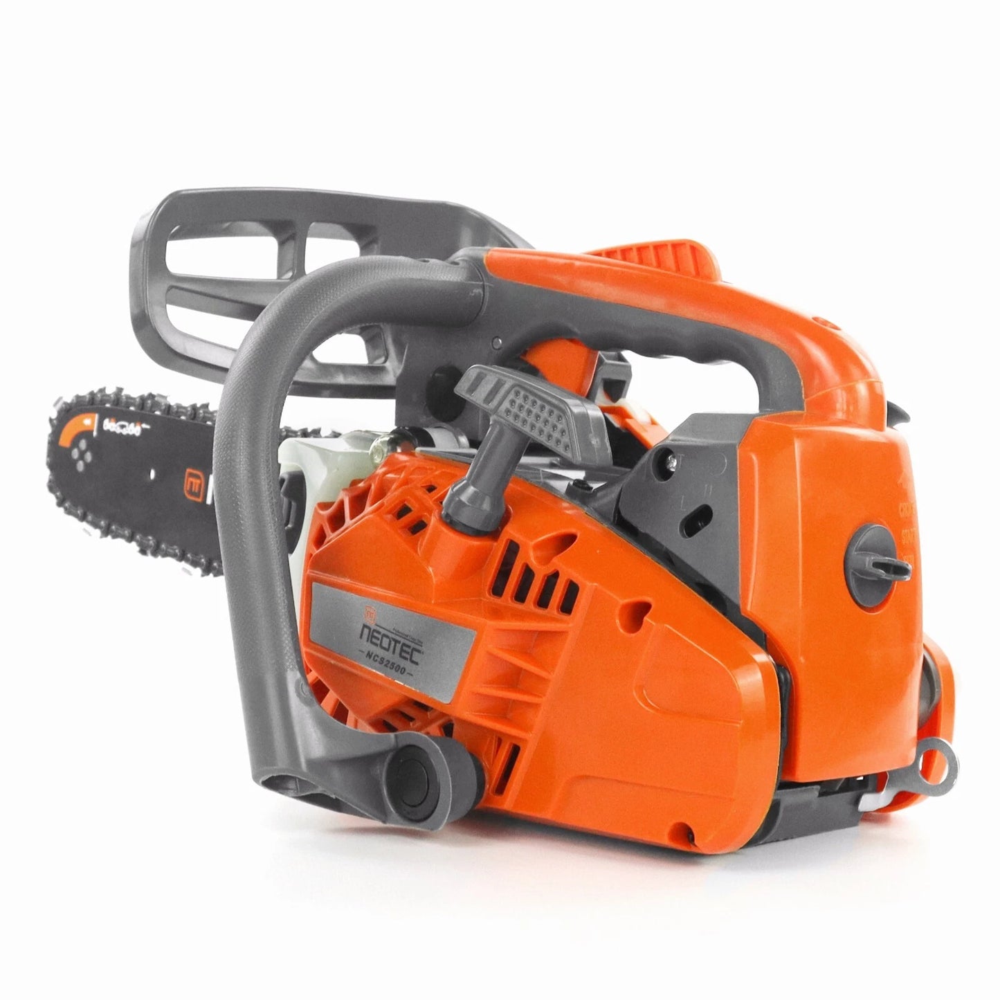 25.4cc Gas Top Handle Chainsaw with 12'' Bar Chain 2-Stroke Engine Cut Tree Wood
