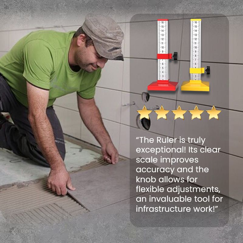 Lay Floor Tile Equal Height Ruler