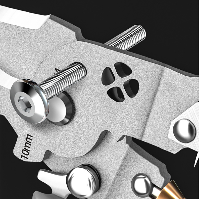 Multifunctional Foldable Wire Stripping Scissors with Electrical Test